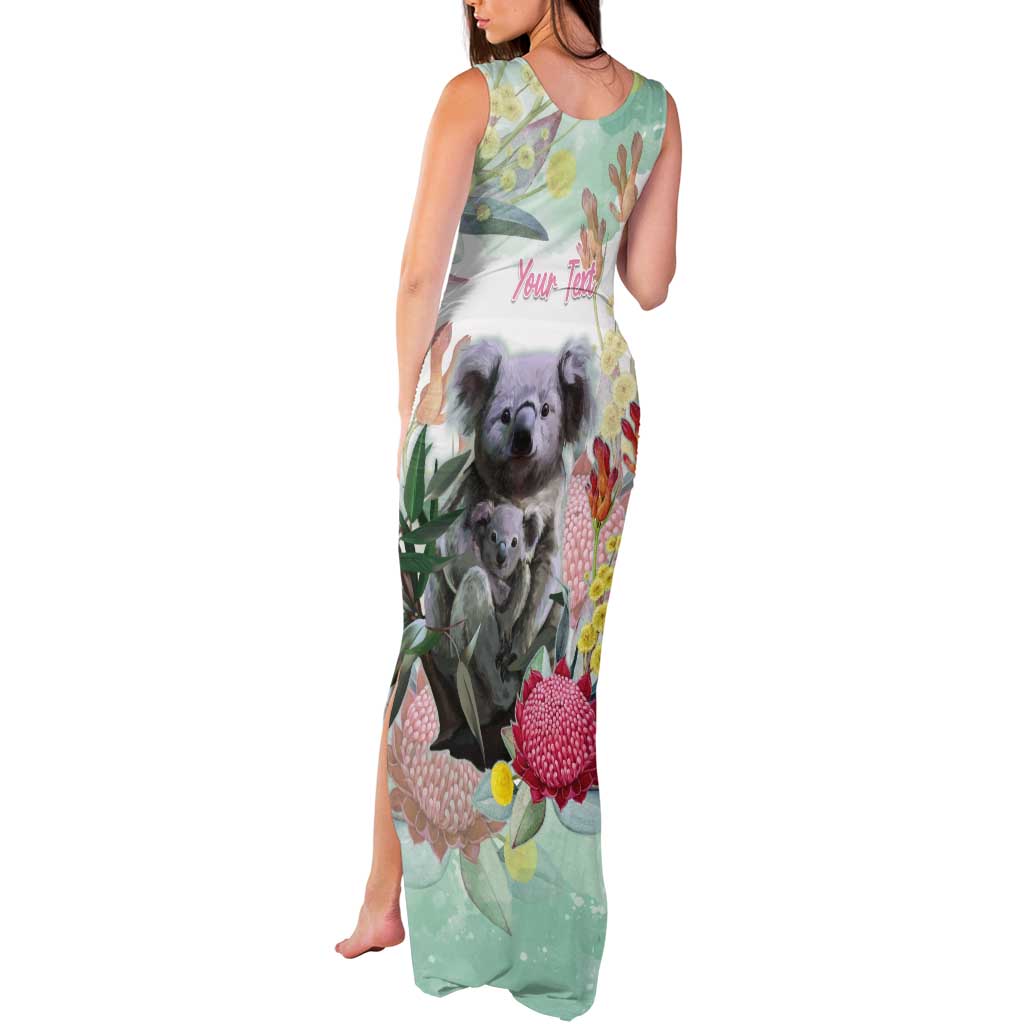 Koala Australia Mother's Day Personalised Tank Maxi Dress Love ya Heaps Mum Watercolor
