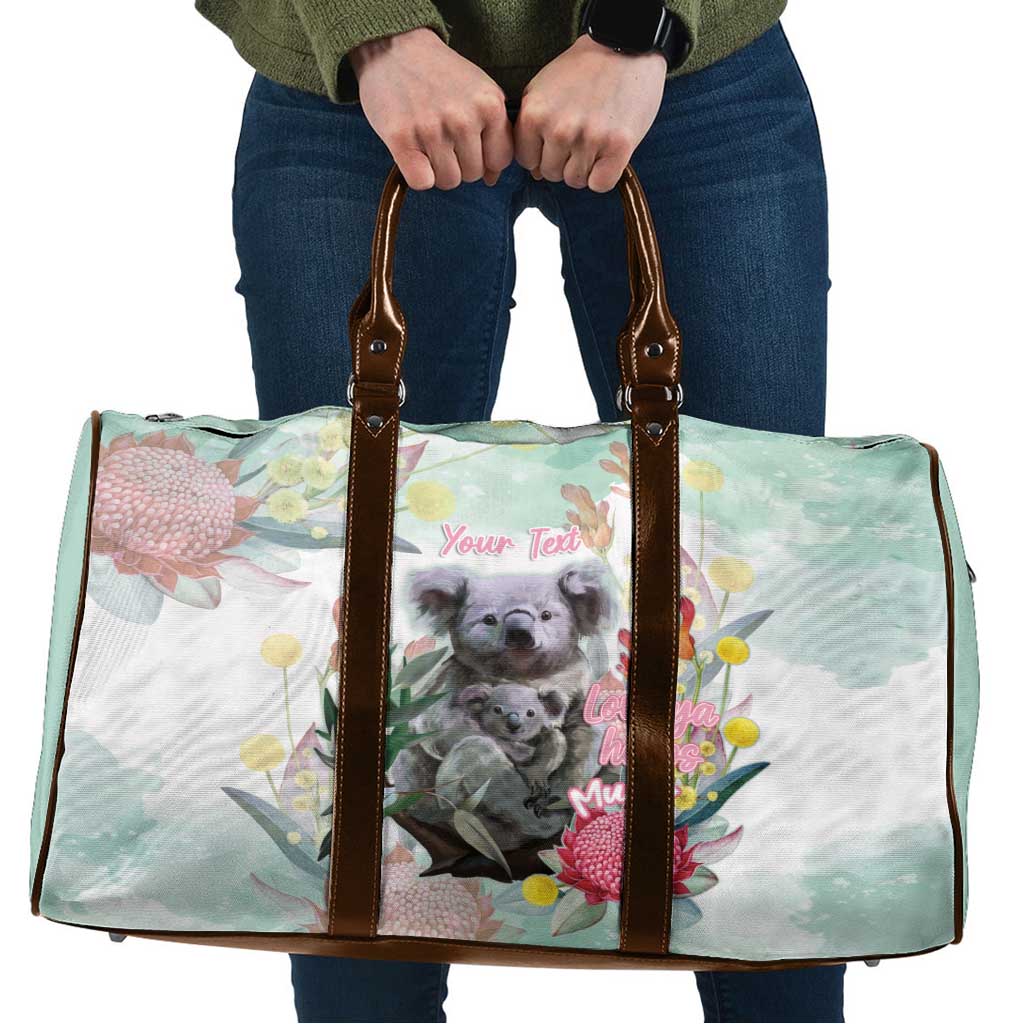 Koala Australia Mother's Day Personalised Travel Bag Love ya Heaps Mum Watercolor