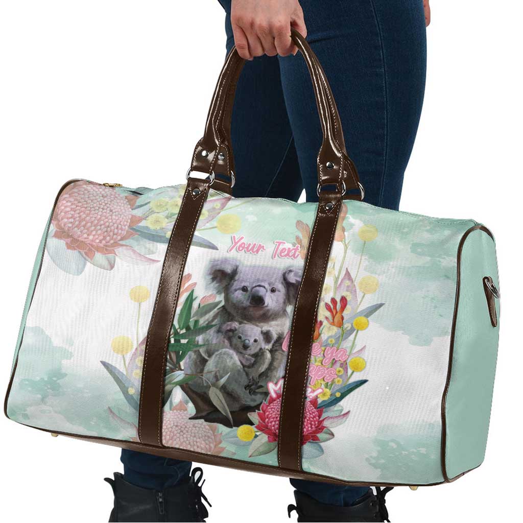 Koala Australia Mother's Day Personalised Travel Bag Love ya Heaps Mum Watercolor