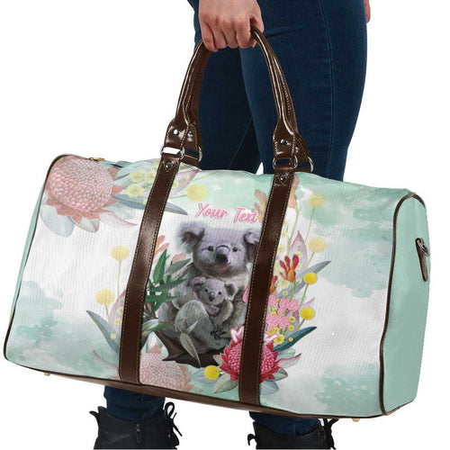 Koala Australia Mother's Day Personalised Travel Bag Love ya Heaps Mum Watercolor
