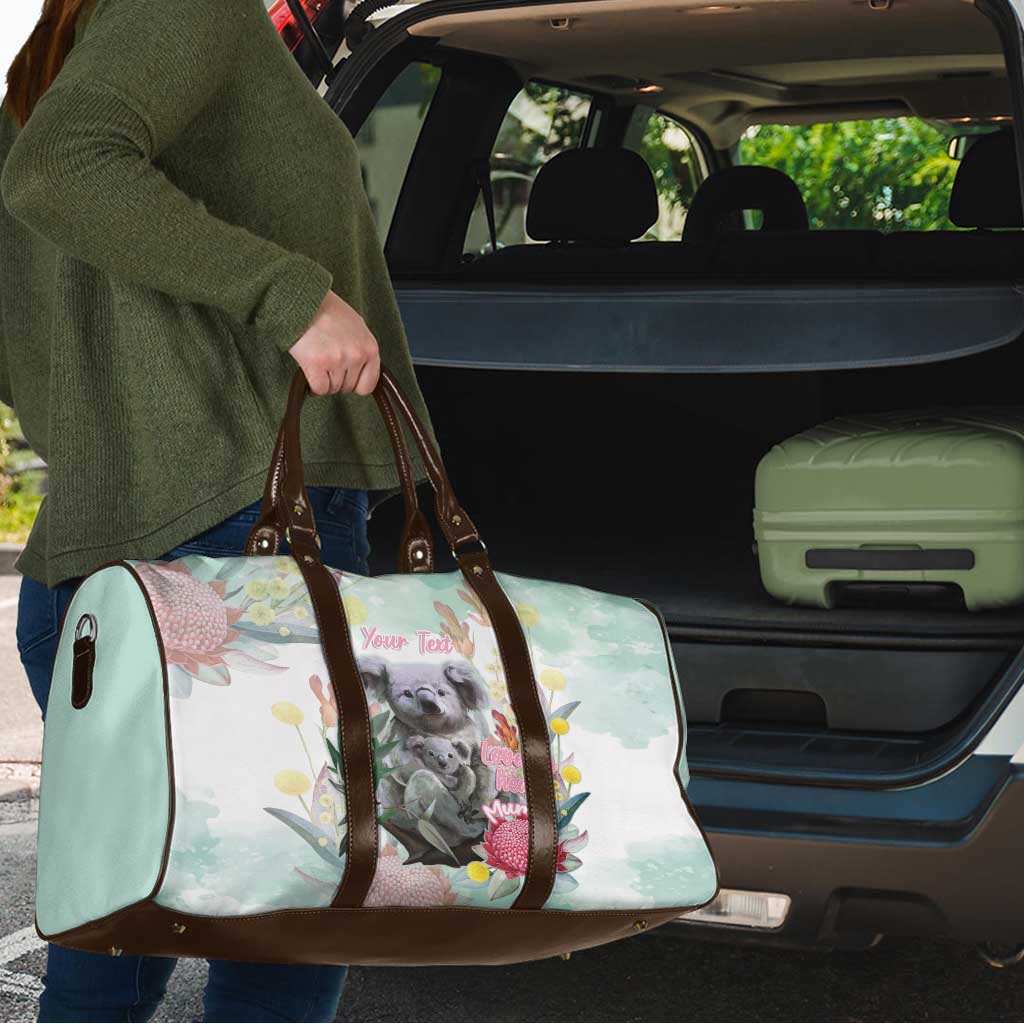 Koala Australia Mother's Day Personalised Travel Bag Love ya Heaps Mum Watercolor