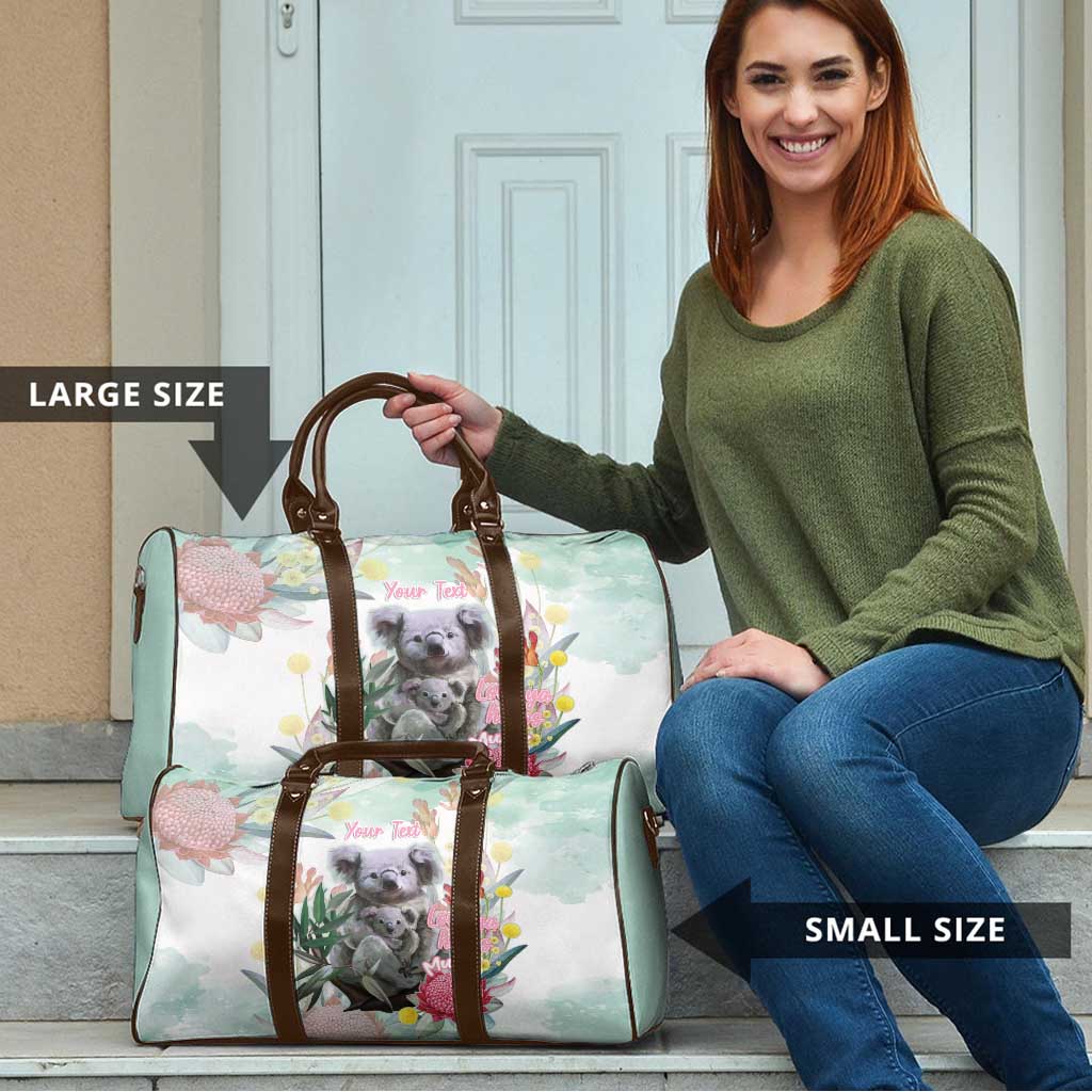 Koala Australia Mother's Day Personalised Travel Bag Love ya Heaps Mum Watercolor