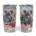 Koala Australia Mother's Day Personalised Tumbler Cup Love ya Heaps Mum Watercolor