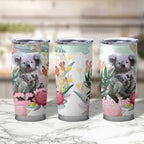 Koala Australia Mother's Day Personalised Tumbler Cup Love ya Heaps Mum Watercolor
