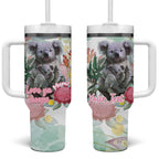 Koala Australia Mother's Day Personalised Tumbler With Handle Love ya Heaps Mum Watercolor