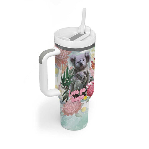 Koala Australia Mother's Day Personalised Tumbler With Handle Love ya Heaps Mum Watercolor