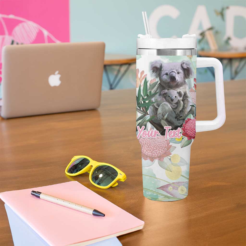 Koala Australia Mother's Day Personalised Tumbler With Handle Love ya Heaps Mum Watercolor