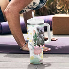 Koala Australia Mother's Day Personalised Tumbler With Handle Love ya Heaps Mum Watercolor