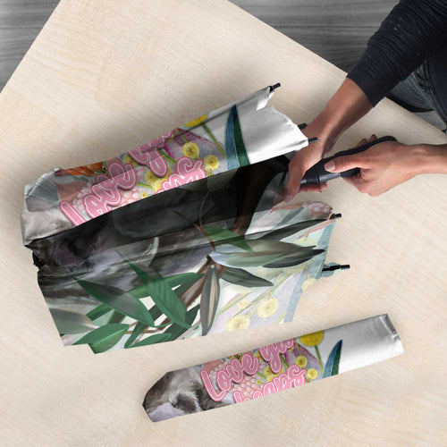 Koala Australia Mother's Day Personalised Umbrella Love ya Heaps Mum Watercolor