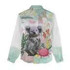 Koala Australia Mother's Day Personalised Women Casual Shirt Love ya Heaps Mum Watercolor