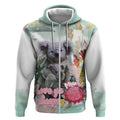 Koala Australia Mother's Day Personalised Zip Hoodie Love ya Heaps Mum Watercolor