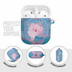 Koala Mum Australia Mother's Day Personalised AirPods Case Pink and Blue Aboriginal Art
