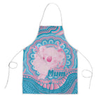 Koala Mum Australia Mother's Day Personalised Apron Pink and Blue Aboriginal Art