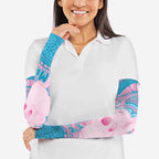 Koala Mum Australia Mother's Day Personalised Arm Sleeves Pink and Blue Aboriginal Art