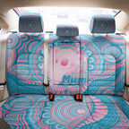 Koala Mum Australia Mother's Day Personalised Back Car Seat Cover Pink and Blue Aboriginal Art