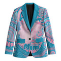 Koala Mum Australia Mother's Day Personalised Blazer Pink and Blue Aboriginal Art