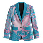 Koala Mum Australia Mother's Day Personalised Blazer Pink and Blue Aboriginal Art