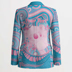 Koala Mum Australia Mother's Day Personalised Blazer Pink and Blue Aboriginal Art