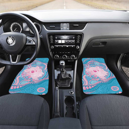 Koala Mum Australia Mother's Day Personalised Car Mats Pink and Blue Aboriginal Art