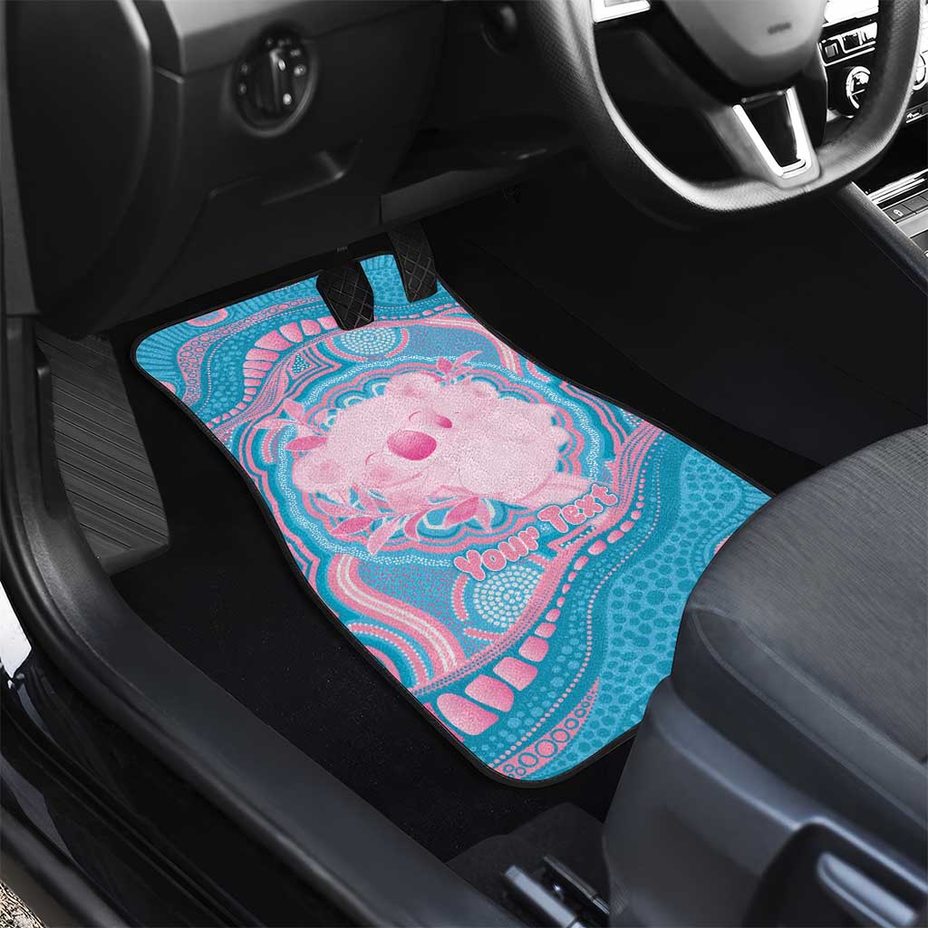 Koala Mum Australia Mother's Day Personalised Car Mats Pink and Blue Aboriginal Art
