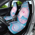 Koala Mum Australia Mother's Day Personalised Car Seat Cover Pink and Blue Aboriginal Art