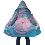 Koala Mum Australia Mother's Day Personalised Cloak Pink and Blue Aboriginal Art