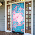 Koala Mum Australia Mother's Day Personalised Door Cover Pink and Blue Aboriginal Art