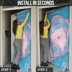 Koala Mum Australia Mother's Day Personalised Door Cover Pink and Blue Aboriginal Art