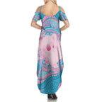 Koala Mum Australia Mother's Day Personalised Family Matching Summer Maxi Dress and Hawaiian Shirt Pink and Blue Aboriginal Art