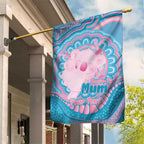 Koala Mum Australia Mother's Day Personalised Garden Flag Pink and Blue Aboriginal Art