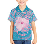 Koala Mum Australia Mother's Day Personalised Hawaiian Shirt Pink and Blue Aboriginal Art