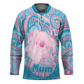 Koala Mum Australia Mother's Day Personalised Hockey Jersey Pink and Blue Aboriginal Art