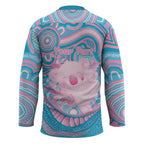 Koala Mum Australia Mother's Day Personalised Hockey Jersey Pink and Blue Aboriginal Art
