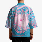 Koala Mum Australia Mother's Day Personalised Kimono Pink and Blue Aboriginal Art