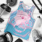 Koala Mum Australia Mother's Day Personalised Men Tank Top Pink and Blue Aboriginal Art