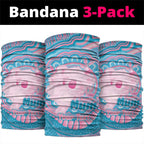 Koala Mum Australia Mother's Day Personalised Neck Gaiter Pink and Blue Aboriginal Art