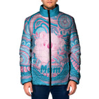 Koala Mum Australia Mother's Day Personalised Padded Jacket Pink and Blue Aboriginal Art