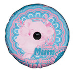 Koala Mum Australia Mother's Day Personalised Spare Tire Cover Pink and Blue Aboriginal Art