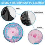 Koala Mum Australia Mother's Day Personalised Spare Tire Cover Pink and Blue Aboriginal Art