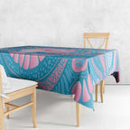 Koala Mum Australia Mother's Day Personalised Tablecloth Pink and Blue Aboriginal Art
