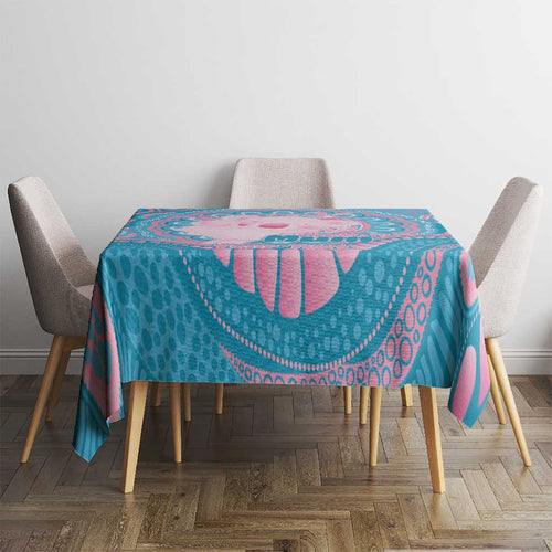 Koala Mum Australia Mother's Day Personalised Tablecloth Pink and Blue Aboriginal Art