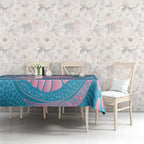 Koala Mum Australia Mother's Day Personalised Tablecloth Pink and Blue Aboriginal Art