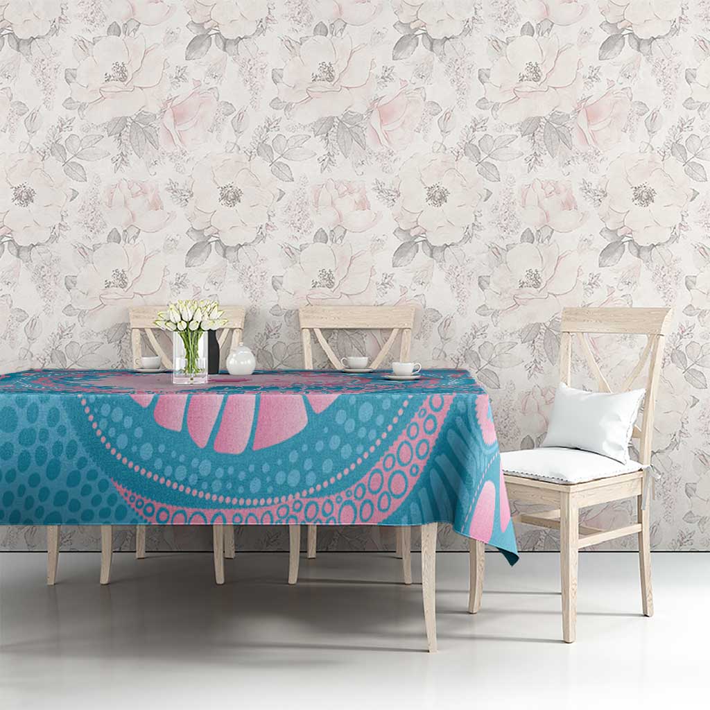 Koala Mum Australia Mother's Day Personalised Tablecloth Pink and Blue Aboriginal Art