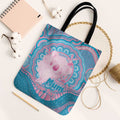 Koala Mum Australia Mother's Day Personalised Tote Bag Pink and Blue Aboriginal Art