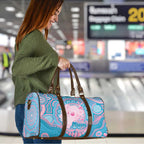 Koala Mum Australia Mother's Day Personalised Travel Bag Pink and Blue Aboriginal Art