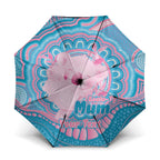 Koala Mum Australia Mother's Day Personalised Umbrella Pink and Blue Aboriginal Art