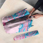 Koala Mum Australia Mother's Day Personalised Umbrella Pink and Blue Aboriginal Art