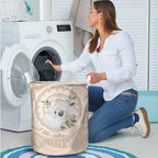 Koala Mum Australia Mother's Day Personalised Laundry Basket Beige Aboriginal Art