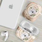 Koala Mum Australia Mother's Day Personalised AirPods Case Beige Aboriginal Art