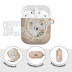 Koala Mum Australia Mother's Day Personalised AirPods Case Beige Aboriginal Art